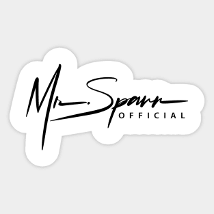 Mr. Spann Black Sticker